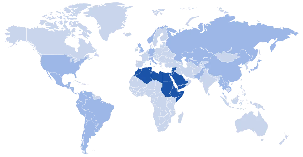 Mapa MEDIO ORIENTE Y AFRÍCA